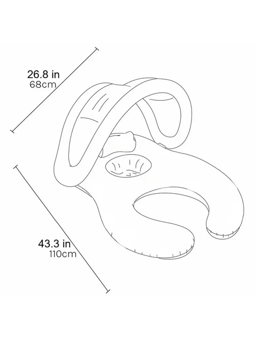 Sunnylife: Float Together Baby Seat - Into the Garden Ditsy Floral Inflatable
